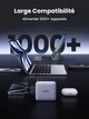 Зарядний пристрій 100W Ugreen X563 Nexode 5-Port Type C Charger, MacBook Pro/Air, iPhone 16/15/14, iPad Pro, Galaxy S24/S23, Pixel 8 Space Grey (35536) - зображення 7