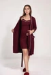 Халат і нічна сорочка для вагітних і годуючих Nature Cotton К365-141-1 Бордовий 56/58 - зображення 1