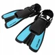 Ласти SportVida SV-DN0007JR-S Size 29-33 Black/Blue - зображення 3