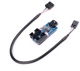 Адаптер Розширювач портів з 1x 9-контактний USB 2.0 на 2x 9-контактний USB 2.0 Синій - зображення 1