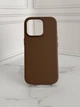 Чохол протиударний шкіряний OEM Leather Case with MagSafe для iPhone 16 Pro Max Taupe - зображення 1