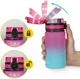 Бутылка для воды спортивная 4FIZJO 500 мл Pink/Sky Blue (P-5905973400749) - изображение 5