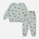 Детский спортивный костюм (свитшот + штаны) для девочки Flamingo 913-310 104 см Мятный/Rainbow (4829960244783) - изображение 2
