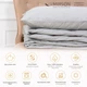 Летний постельный комплект MirSon №2679 BamBoo 16-5703 Light Gray одеяло 155x215 см + наволочки 2 х 50х70 см (2200003114430) - изображение 2