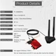 Мережевий адаптер Fenvi FV-BE8800Pro Wi-Fi 7, Bluetooth 5.4 Gaming Tri Band2.4G/5G/6GHz - зображення 8