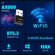 Сетевой адаптер Fenvi FU-AX900B Wi-fi 6, Bluetooth 5.3 Dual Band 2.4G 5G - изображение 2
