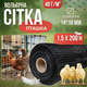 Сетка вольерная 1,5х200м 14х16см птичка 40гм² декоративная для защиты сада растений кур птиц ограждения забора - изображение 1