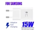 Швидка зарядка для Samsung Galaxy 15w. Fast Charging 15W Power Adapter EP-TA200. Комплект - зарядний пристрій + кабель type-C білий - зображення 3