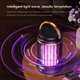 Уничтожитель насекомых лампа москитная LED ультрафиолетовая USB Type C ночник режим теплый свет без химии безопасная для детей и животных площадь до 20 м2 мощность 5W питание 5V компактная размер 14x8.5 черный Camping Mosquito Lamp защита - изображение 3