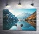 Картина Симметрия лодок среди горного озера Брайес (Braies) 100x67 см Модуль №1 (003158) - изображение 1