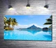 Картина Горный хребет острова Бора-Бора (Bora Bora) отражается в бирюзе тропического океана 130x74 см Модуль №1 (002471) - изображение 1
