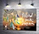 Картина Індіанський ловець снів поряд з фразою "follow your dream" 100x67 см Модуль №1 (003143) - зображення 1