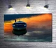 Картина Блакитний човен пливе по воді 60x37 см Модуль №1 (002343) - зображення 1