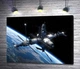 Картина Космическая станция летит по земной орбите 100x75 см Модуль №1 (003116) - изображение 1
