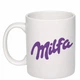 Чашка с печатью "Milfa" (цвет белый) (25267) - изображение 1