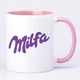 Чашка с печатью "Milfa" (цвет розовый) (25291) - изображение 2