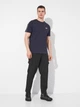 Футболка хлопковая длинная мужская Puma Ess Tape Tee 68467416 L New Navy (4067983296789) - изображение 3