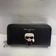 Жіночий гаманець чорний Karl Lagerfeld 19 * 3 * 10 см (339131) - зображення 1