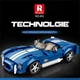 Дитячий конструктор автомобіль ретро Cobra S на 312 деталей Technic у масштабі 1:24 Колекційна - зображення 5