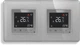 Двухзонный WiFi регулятор теплого пола 1DAL Серый, Закаленное стекло (G157D-TRX2.WF.GR) - изображение 1