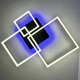 Люстра светодиодная потолочная LUMINARIA GENNY SQUARE RGB 105W 4S 645x618 BLACK 220V IP20 (6951712300213) - изображение 5