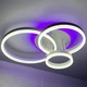 Люстра светодиодная потолочная LUMINARIA GENNY ROUND RGB 80W 4R 605x420 WHITE 220V IP20 (6951712300183) - изображение 5