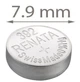 Батарейка часовая Renata 392, V392, SR41W, SR736W, SR41, 247B - изображение 1