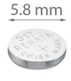 Батарейка часовая Renata 317, V317, SR516SW, SR62, 616 - изображение 1