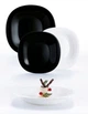 Сервіз столовий Luminarc Carine Black&White 18 предметів (N1489) - зображення 2
