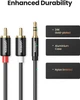 Инсертный кабель Ugreen AV116 3.5 мм to 2RCA Audio Cable 5 м Black (UGR-10591) - изображение 3