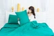 Летний постельный комплект MirSon №2402 EcoSilk 17-4735 Caterina одеяло 200х220 см + наволочки 2 х 50х70 см + простынь 220x240 см (2200003034325) - изображение 6