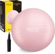 Мяч для фитнеса (фитбол) 4FIZJO 75 см Anti-Burst Pink (P-5907739317407) - изображение 1