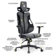 Геймерське крісло Cyberlux V8 Fabric Grey (арт. GM-V8 FG) - изображение 3