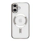 Чохол TPU Metallic Full Camera with Magsafe для iPhone 16 Колір Silver - изображение 1