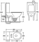 Унітаз-компакт MIXXUS WAVE-0402-T3 650x350x830mm система змиву TORNADO 3.0 (MI7037) - изображение 6