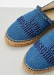 Эспадрильи женские MOSCHINO Love 39 голубые (JA10262G0MJO5700-39) - изображение 5