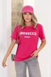 Футболка з написом "Prosecco" 50-52. Малиновий - зображення 1