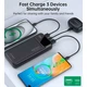 Універсальна мобільна батарея choetech PD22.5w Power Bank 20000mAh (b729) - изображение 8