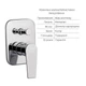 Комплект Qtap Stenava:Змішувач для душу QTST6245102DC+Душ. набір(QTHLA107CRM45948+QTRUC125CRM45956+QTTRU120CRM45926+QTCRMA030+QTCRMB030+LDNIA09CRM35459) - зображення 3