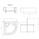 Душевой поддон Lidz KAPIELKA ST80x80x41 см с панелью - изображение 2