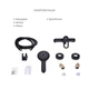 Комплект змішувачів для ванної кімнати Lidz Latwa 001Black+Lidz Latwa 006Black+Lidz Latwa 005Black+Lidz Latwa 010Black+Lidz Latwa 1030Black - зображення 10