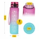 Пляшка для води спортивна 4FIZJO 1000 мл Pink/Sky Blue (P-5905973400770) - зображення 2