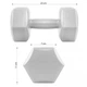 Гантелі Springos Hex 2 x 3 кг FA1034 - изображение 2