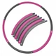 Обруч масажний Hula Hoop SportVida 90 см SV-HK0215 Grey/Pink - изображение 1