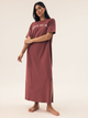 Koszula nocna damska bawełniana długa Henderson Nimes 42771-83X XL Brązowa (5903972390313) - obraz 3