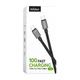 Кабель USB WALKER C985 100W Type-C to Type-C 1.5м black - изображение 5