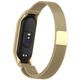 Ремінець Міланська петля для Xiaomi mi band 7 / ремінці на сяомі, ксіомі мі бенд / металевий ремінець до фітнес-браслет Vintage gold RE6 - зображення 2