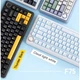 Игровая механическая клавиатура AULA F75 с RGB подсветкой Thunder Black, ENG + наклейки UA\RU - изображение 5