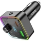 FM модулятор HOCO E81 USB, Type-C PD QC 30W з дисплеєм black - зображення 6
