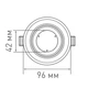 LED светильник MAXUS SDL1-MAX-01-3-SDL-12-C 12W 3000/4100K коло - изображение 2